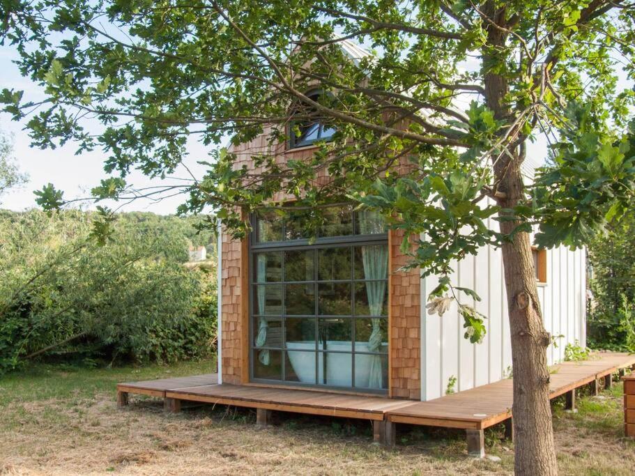 Tiny Haus Auf Idyllischem Grundstueck Im Rittergut Villa Klipphausen Kültér fotó
